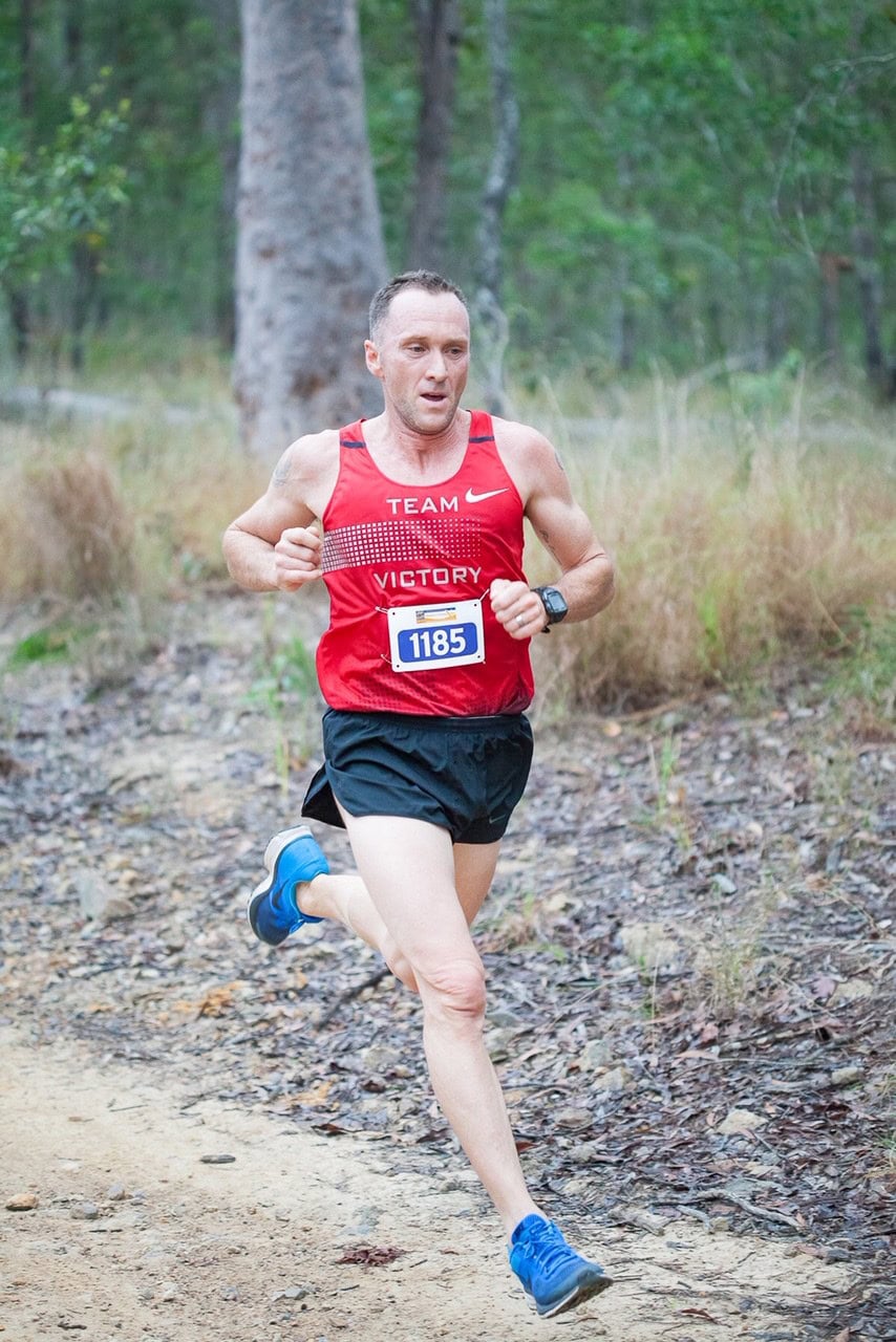 Scott Whimpey running in hot conditions