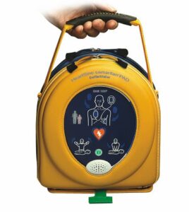 A Heartsine Samaritan PAD 350p Defibrillator