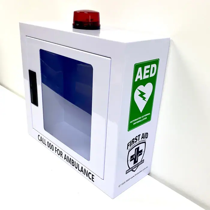 AED-Alarmed-Strobe-light-cabinet School Defibrillator Bundle | Heartsine 500P & Wall Cabinet - Image 5