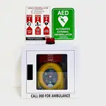 Heartsine 350P AED Wall Cabinet Bundle