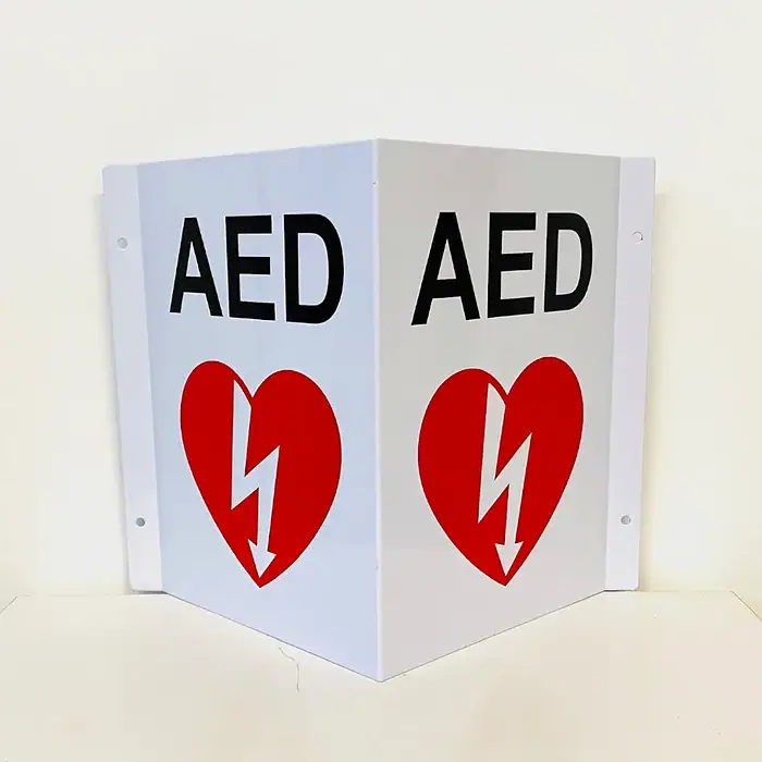 IMG_5481 AED 3D Wall Sign Metal