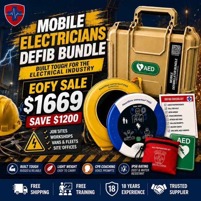Construction Defibrillator AED | HeartSine 360P Mobile Bundle - Image 2