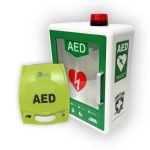Zoll AED Plus Defibrillator Wall Cabinet Bundle 