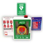 Heartsine Defibrillator PU wall cabinet bundle