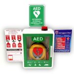 School Defibrillator Bundle | Heartsine 500P & Wall Cabinet