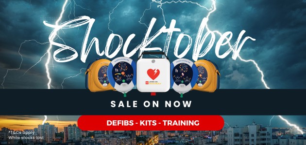 first aid ae shocktober sale on defibs